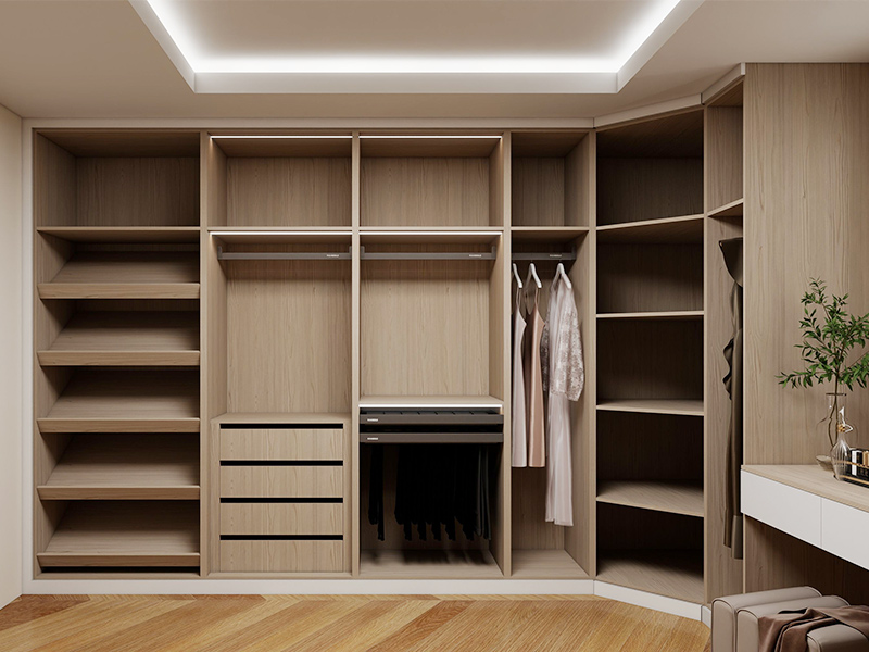 Multi-Storage Space Walk-In Wardrobe