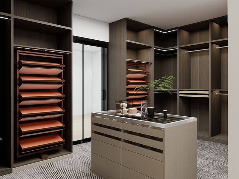 Multi-functional walk-in closet