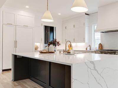 Waterproof Minimalist Slim Shaker Style White Kitchen Cabinets