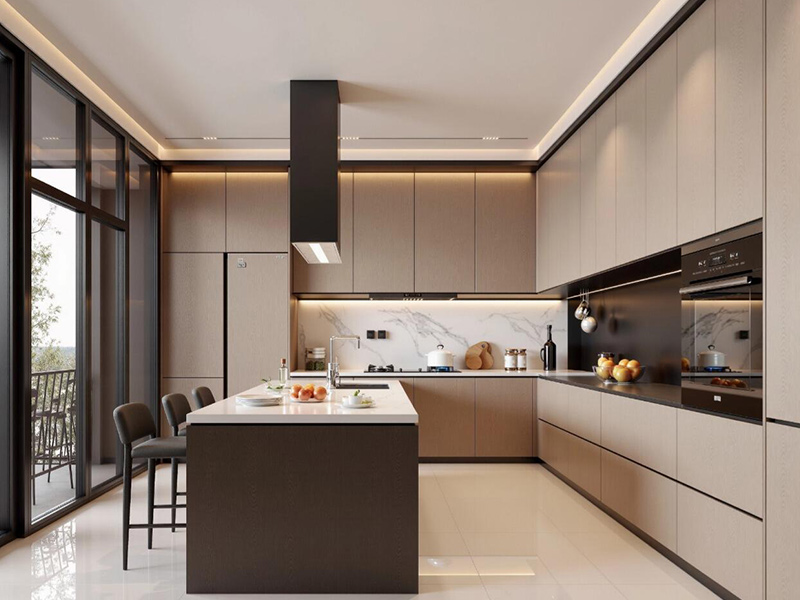 Wie vergleicht man Materialien und Oberflächen von Küchenschränken?